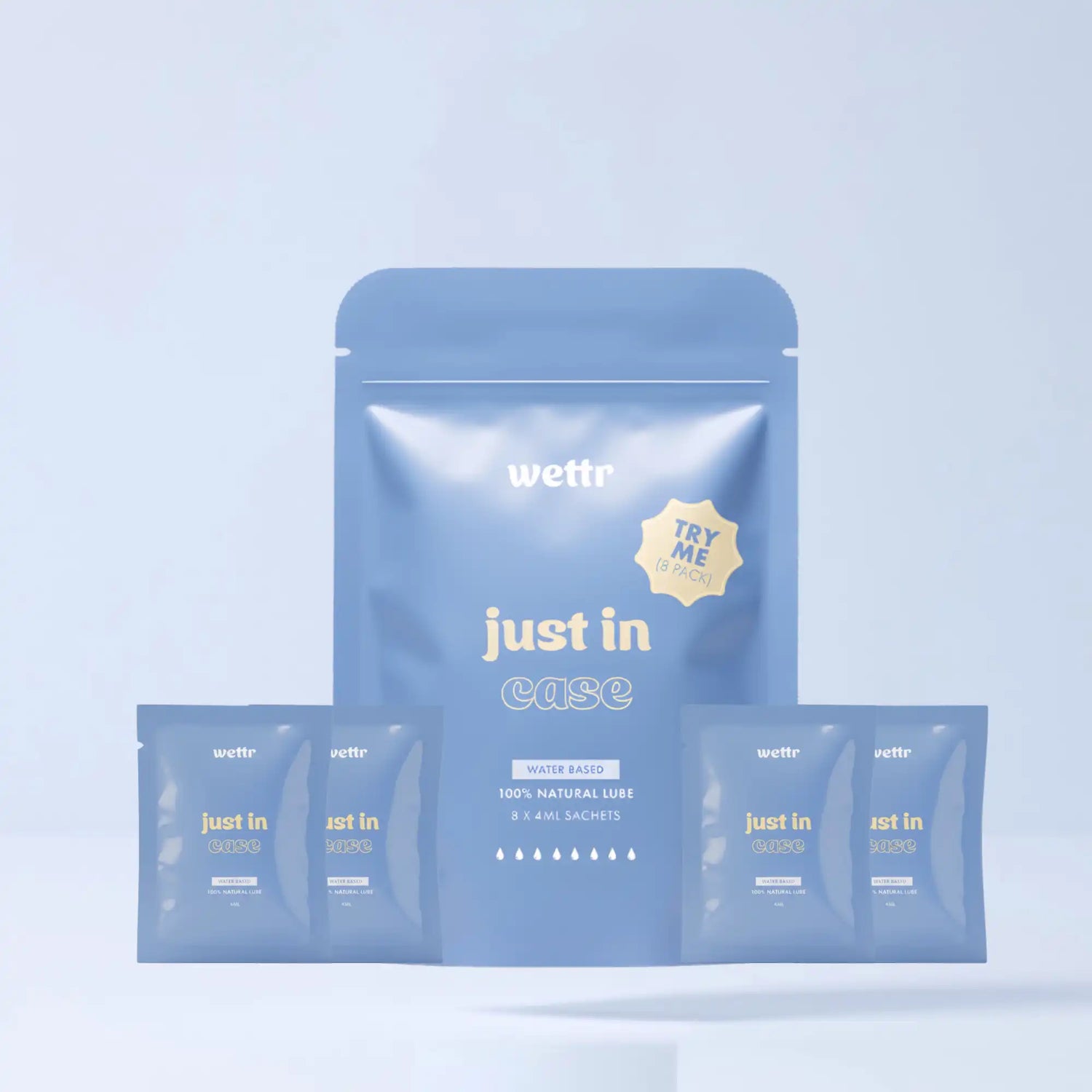 Just In Case - 8 pack - lube sachets by wettr